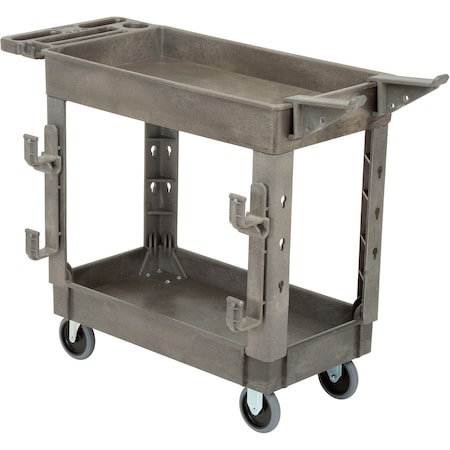 Global Industrial General Purpose Cart, Plastic, 38 in L, 17-1/2 in W, 32-1/2 in H 800371